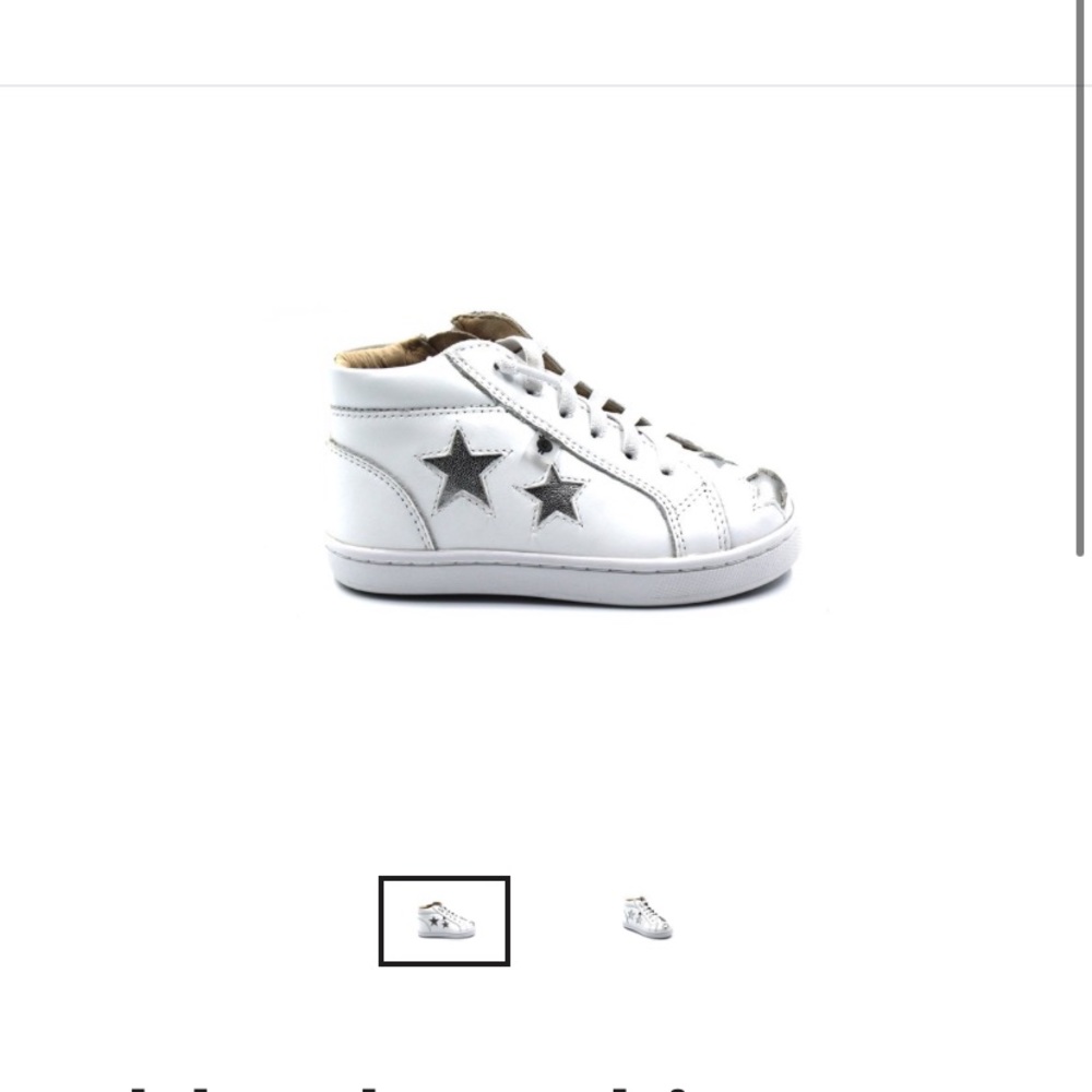 OLD SOLES white star high top sneaker